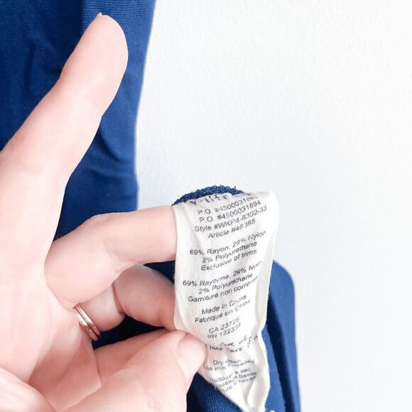 Wilfred Womens Dress Bodycon Dress Short Sleeve Blue Back Zip Medium - Picture 4 of 7